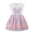 Pastel Rainbow Butterfly Flutter Dress