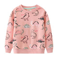Pink Dinosaurs Pullover Sweatshirt