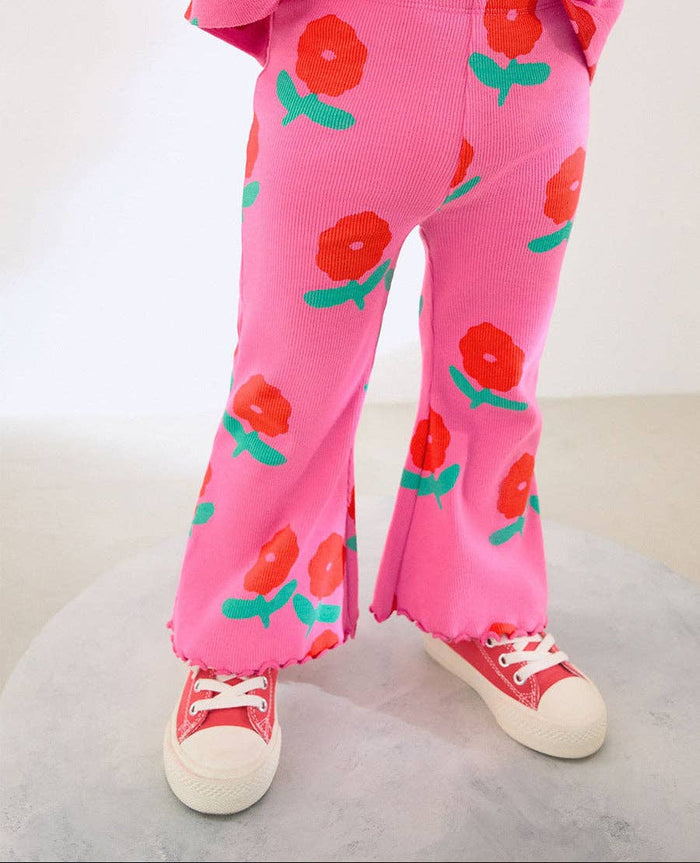 Pink Poppy Flared Legging