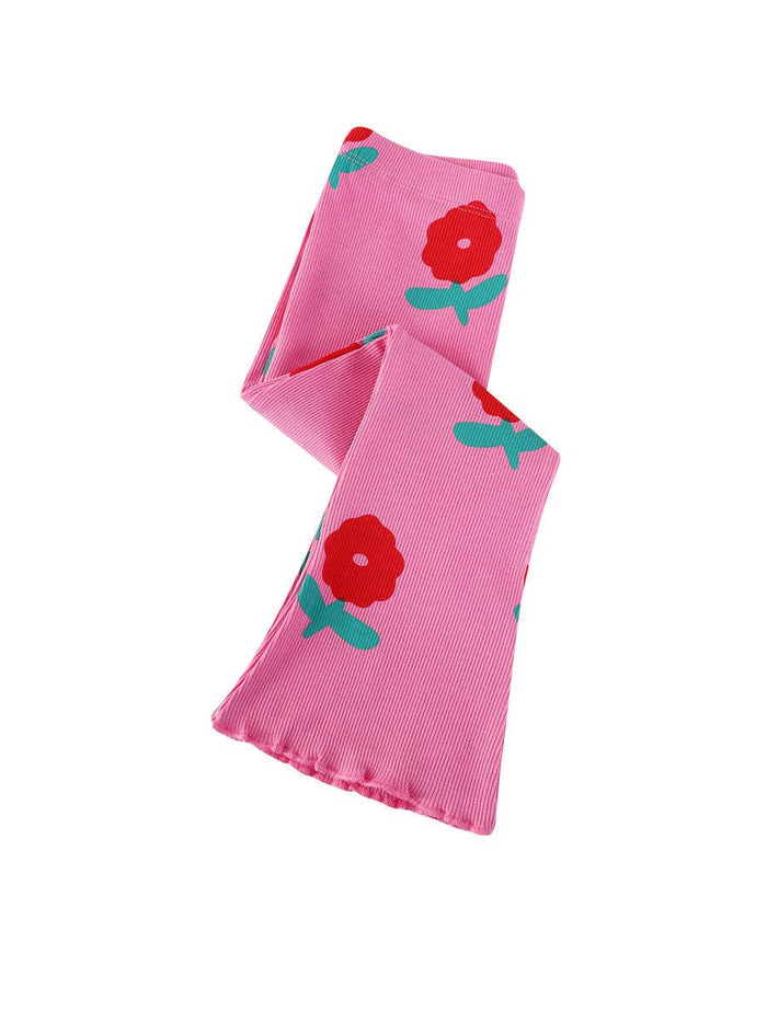 Pink Poppy Flared Legging