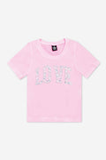 Pink Rose Love S/S Fitted Tee