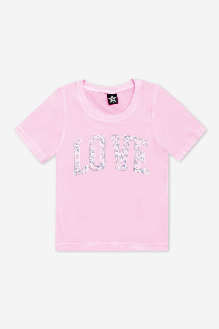 Pink Rose Love S/S Fitted Tee