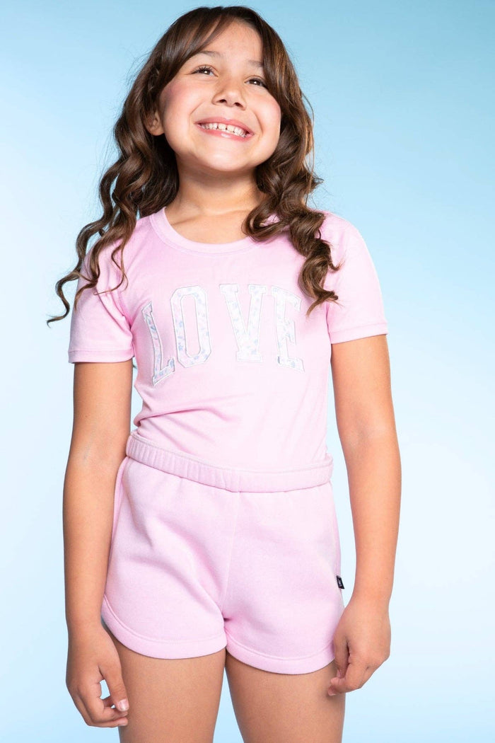 Pink Rose Love S/S Fitted Tee