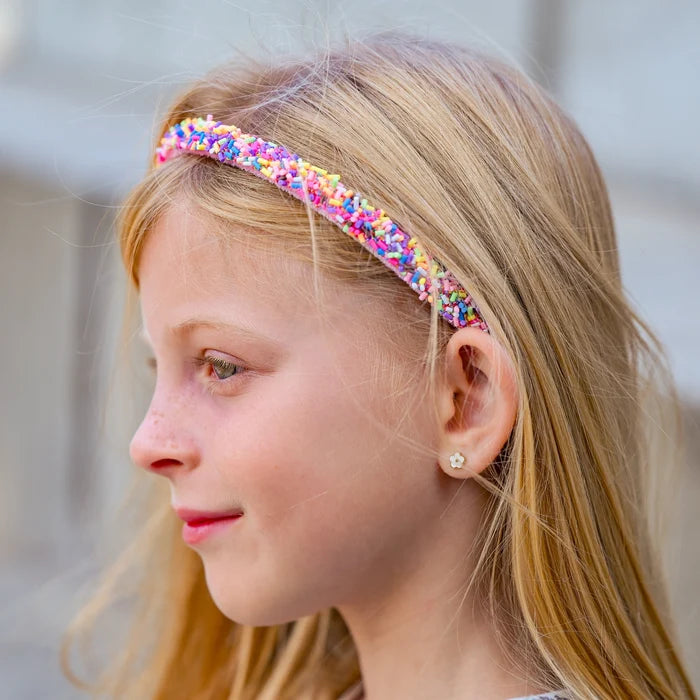 Pink Sprinkles Thin Headband