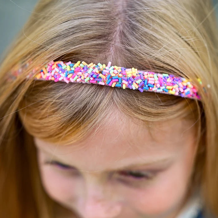 Pink Sprinkles Thin Headband