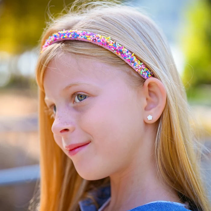 Pink Sprinkles Thin Headband