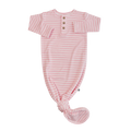 Pink Stripe Bamboo Knotted Gown