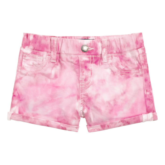 Pink Tie Dye Cuffed Short