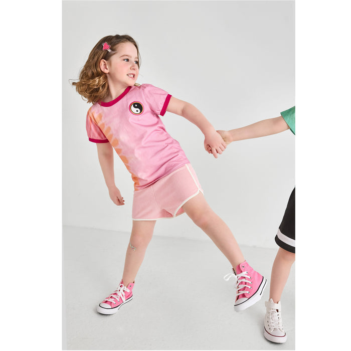 Pink Tie-Dye Yin Yang T-Shirt