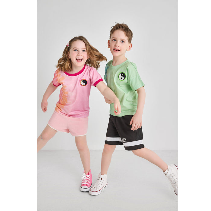 Pink Tie-Dye Yin Yang T-Shirt