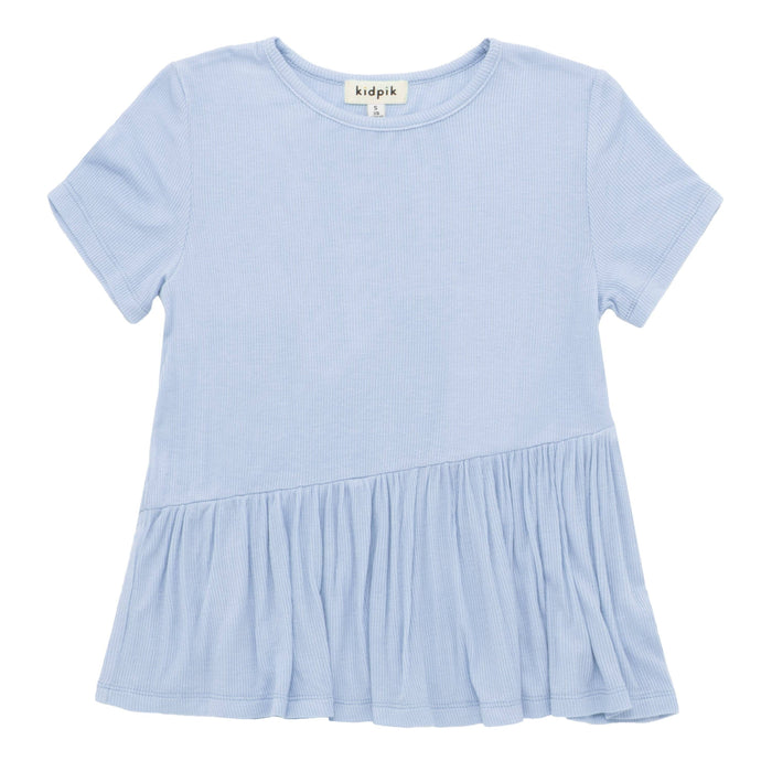 Powder Blue Ribbed Coco Top