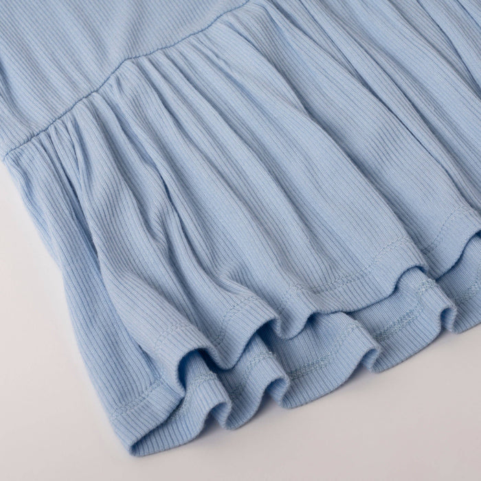 Powder Blue Ribbed Coco Top