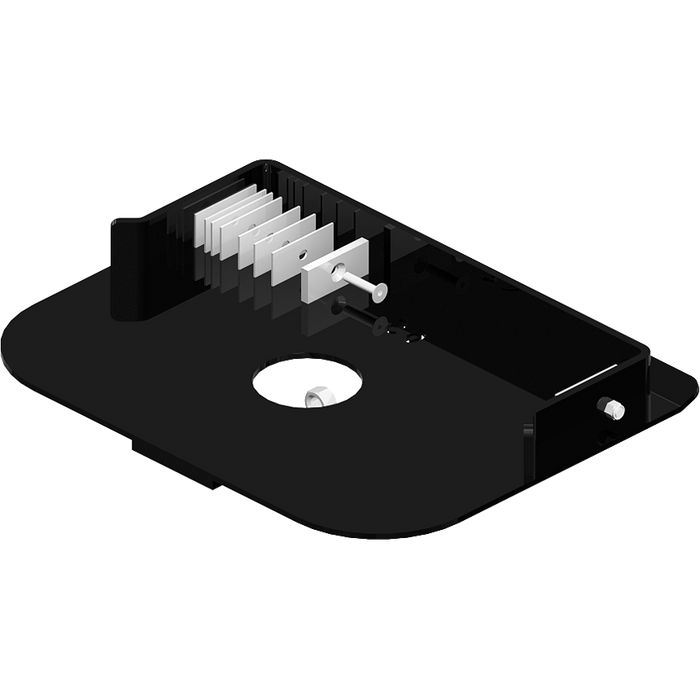 Black Steel Fifth Wheel Capture Plate - Exploded View with King Pin Wedge | United RV Parts