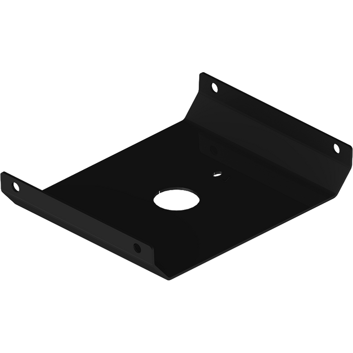 Black Metal PullRite Quick Connect Capture Plate - Angled View | United RV Parts