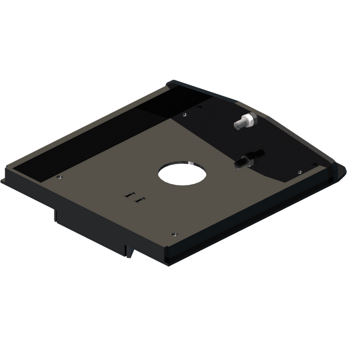 Black Steel PullRite 331711 Quick Connect Capture Plate - Angled View | United RV Parts