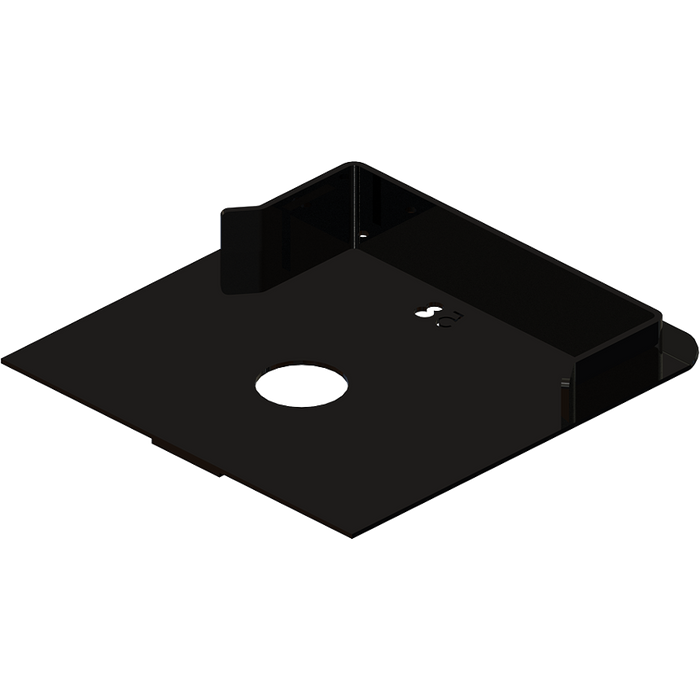 Black Steel PullRite Quick Connect Capture Plate - Angled 3D View | United RV Parts