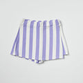 Purple Striped Terry Skort