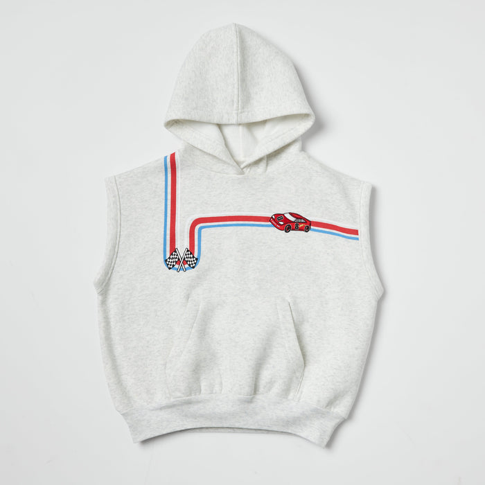 Racecar Sleeveless Hoodie