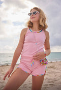 Rainbow Necklace Gems Short Set