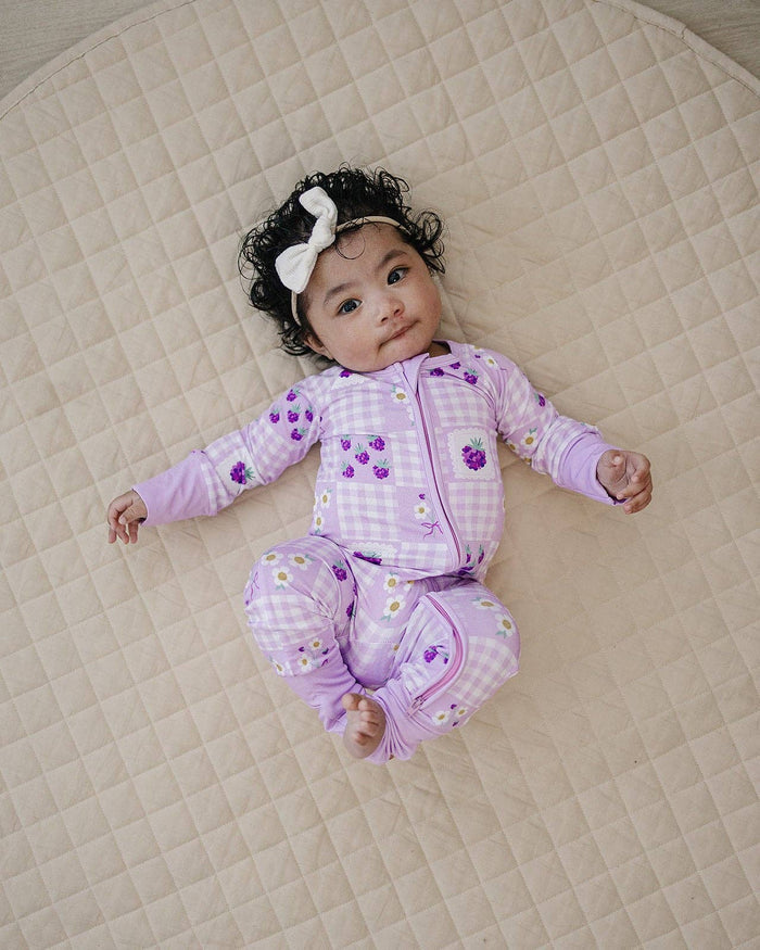 Raspberry Bamboo Zip Romper