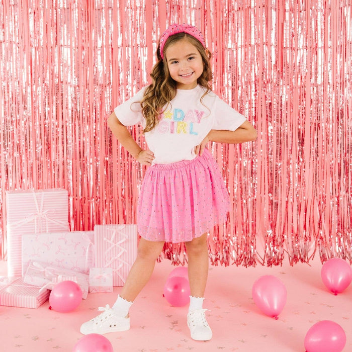 Raspberry Rhinestone Tutu Skirt (Infant)