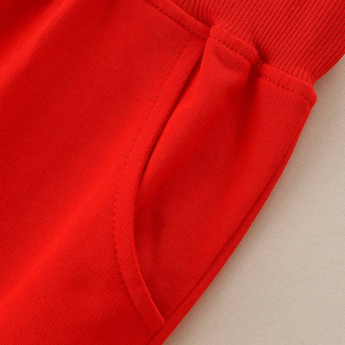 Red Cotton Sweatpant