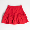 Red Peppy Ruffle Skirt