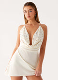 Renegade Feeling Mini Dress - Muted Yellow
