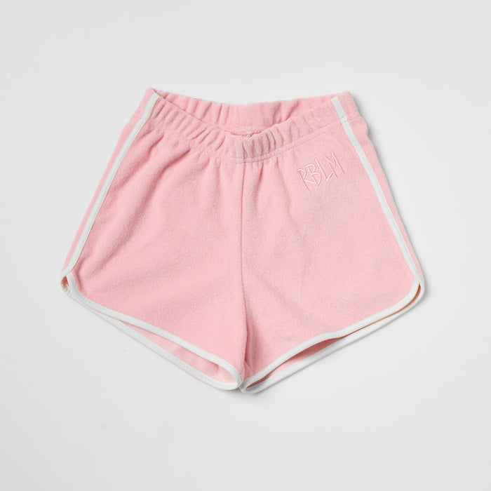 Retro Pink Terry Shorts