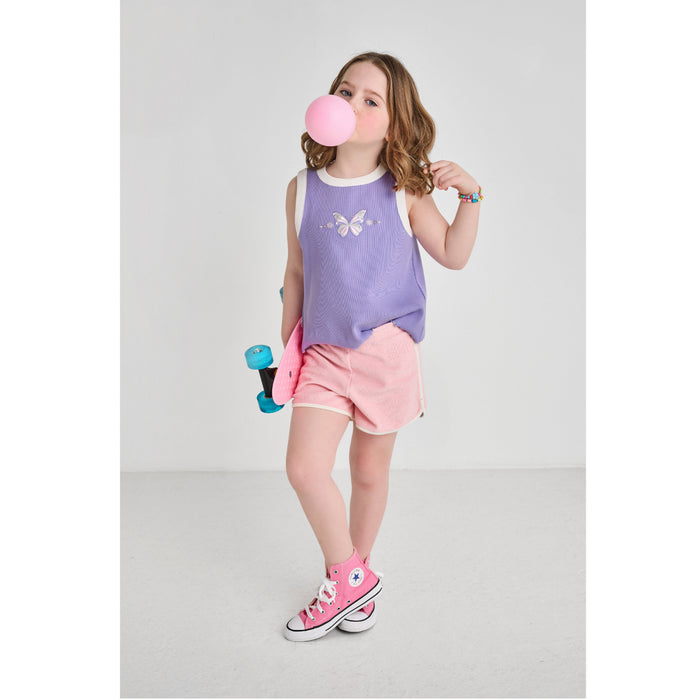 Retro Pink Terry Shorts