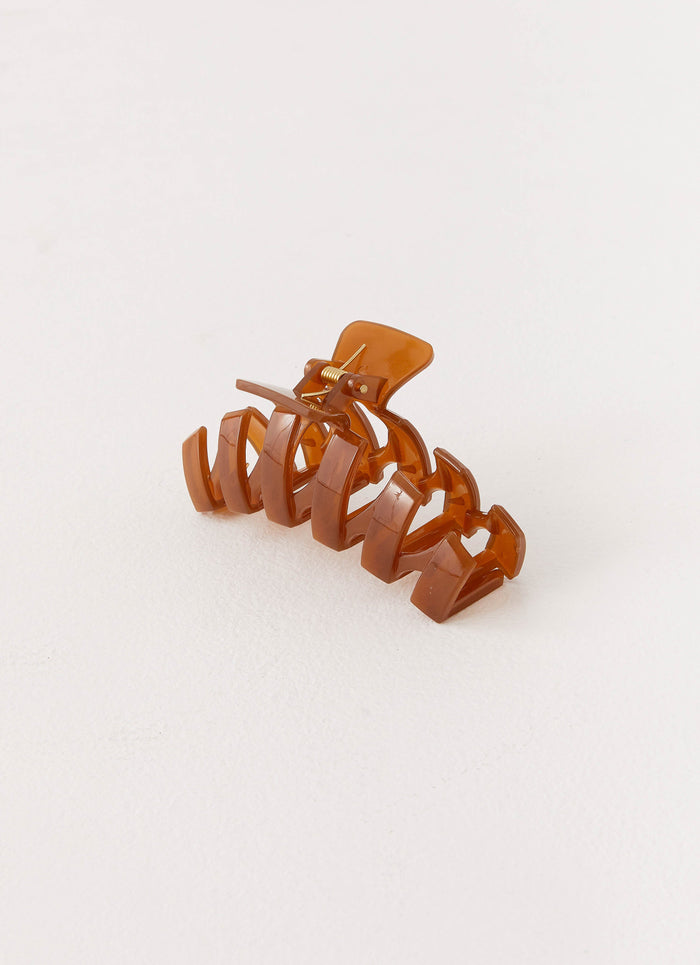 Rhett Claw Clip - Brown