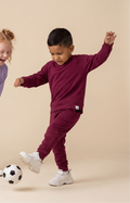 Rhubarb French Terry Bamboo Crew Neck Jogger Set