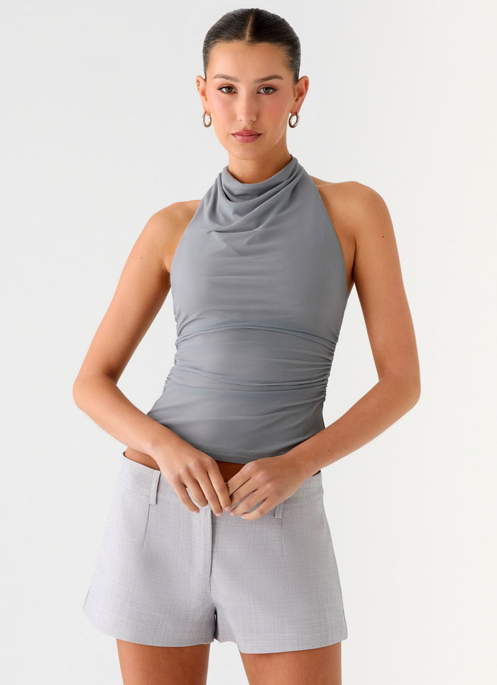 Rosana Halter Top - Grey
