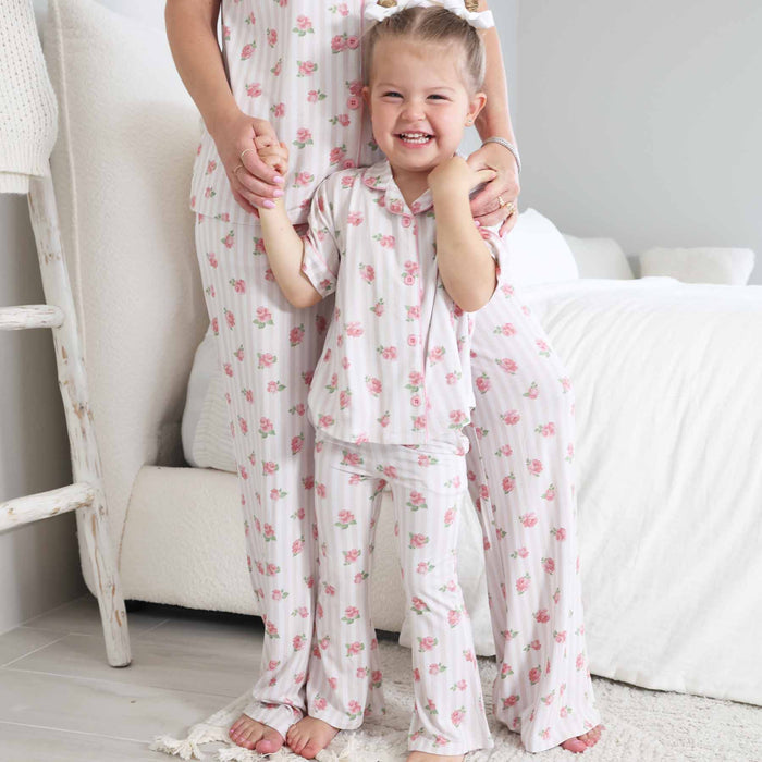 Rosy & Cozy Two Piece Flare Lounge Set