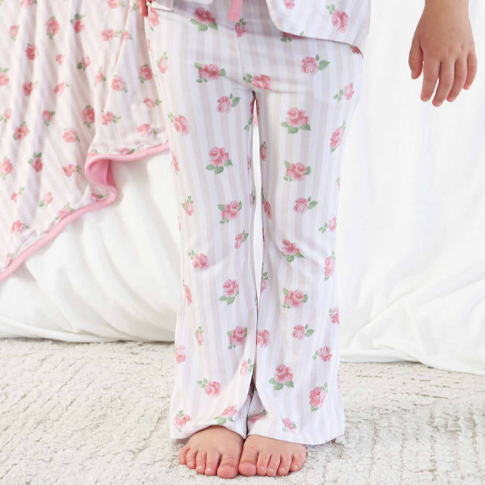 Rosy & Cozy Two Piece Flare Lounge Set