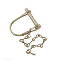 Zinc-Plated Steel Coupler Lock Pin with Chain - Product View | United RV Parts