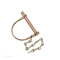 Zinc Plated Steel Coupler Lock Pin 5/16 x 2-1/2 with Safety Chain - Product View | United RV Parts