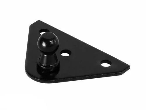 Black Steel RV Gas Prop Bracket Flat G815 - Top Angle View | United RV Parts