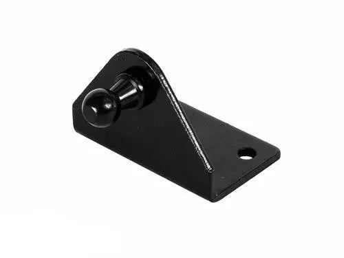 Black Steel L-Shaped Gas Prop Bracket 1-Inch RV Designer G835 - Angle View | United RV Parts