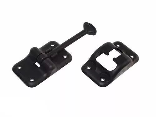 Black Plastic RV Entry Door Holder E232 3.5 Inch - Components View | United RV Parts