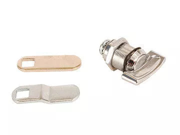 Chrome RV Baggage Door Lock with Keys - Parts Exploded View | United RV Parts