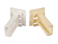 White Plastic RV Drawer Slide Socket Set C Shape - Side View | United RV Parts