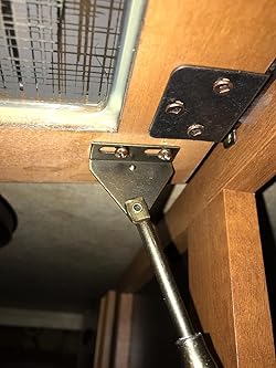 Metal Cabinet Door Strut Installed - RV Cabinet Support Detail | United RV Parts