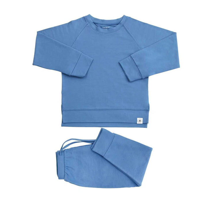 Sailor Blue French Terry Bamboo Baby Jogger Set