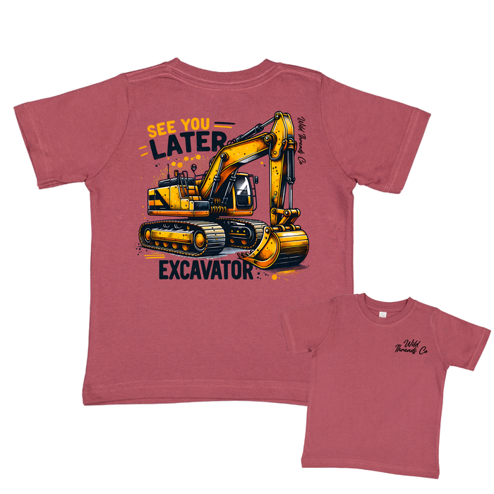 See You Later Excavator Tee