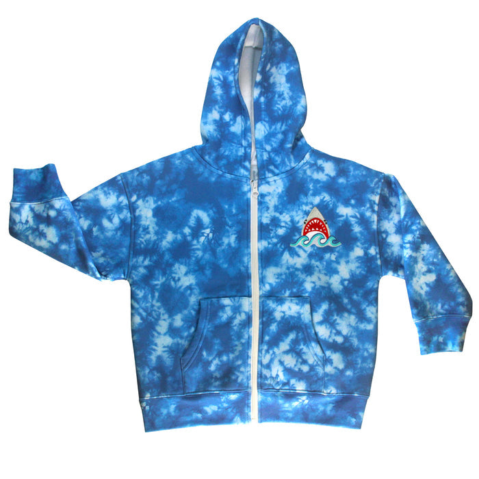 Shark Tie-Dye Zip-Up Hoodie