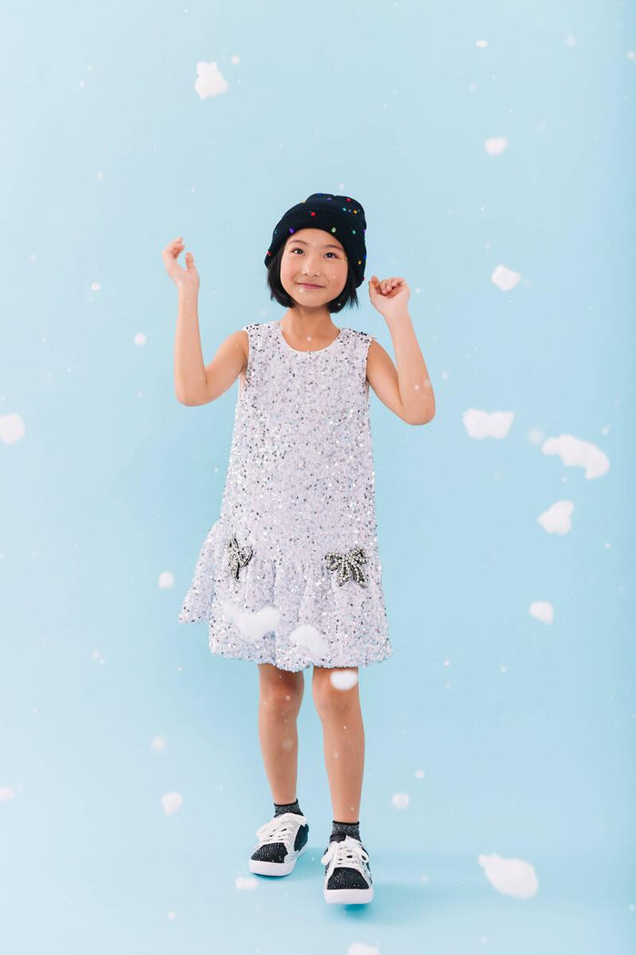 Shimmer Bow Party Dress