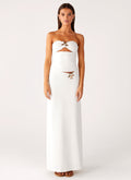Shoreline Glow Maxi Skirt - Off White