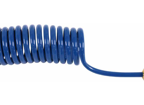 SMI Air Force One Coiled Air Jumper 6296 - Blue Coil Close-Up Detail | United RV Parts