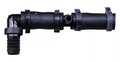 Black Plastic SMI 6257 Vacuum Tee Kit - Side View, Stay-in-Play Duo Compatible | United RV Parts